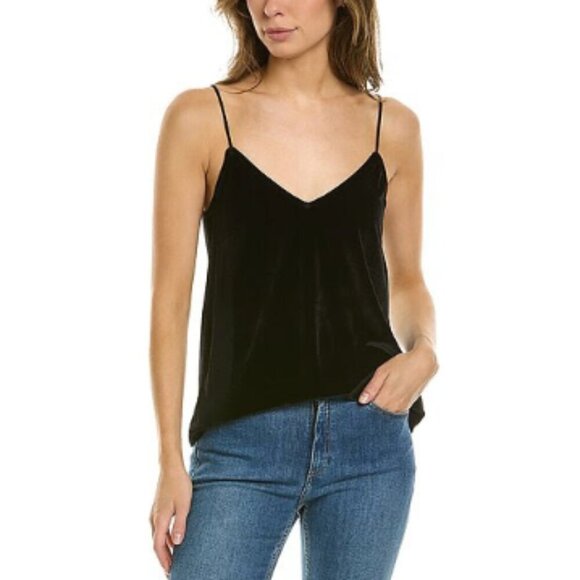Project Social T | NWOT Slater Velvet Cami in Black Size Medium - Picture 1 of 6